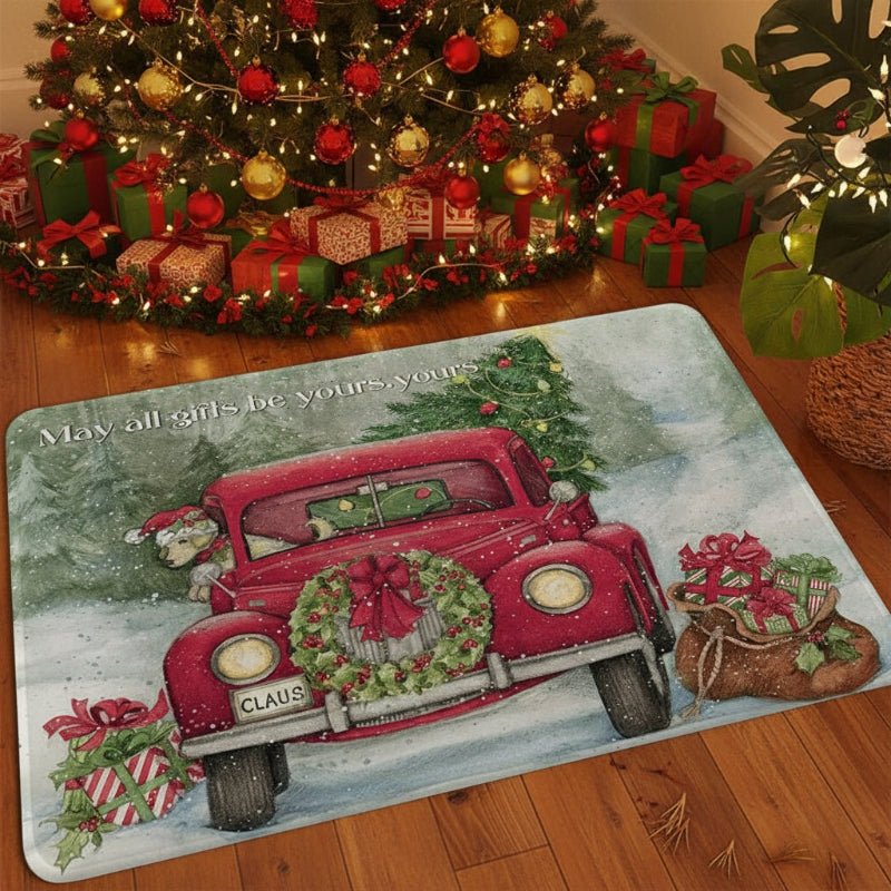 CAROLMAT – Rutschfeste Weihnachtsfußmatte für saubere, festliche Eingänge 4
