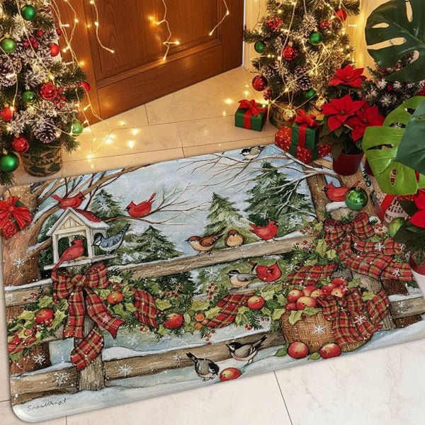 CAROLMAT – Rutschfeste Weihnachtsfußmatte für saubere, festliche Eingänge 5