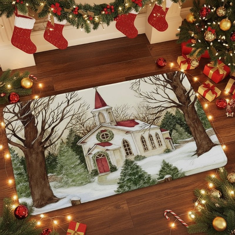 CAROLMAT – Rutschfeste Weihnachtsfußmatte für saubere, festliche Eingänge 7