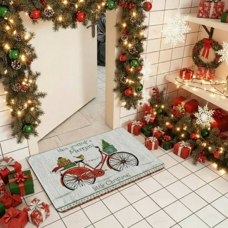 CAROLMAT – Rutschfeste Weihnachtsfußmatte für saubere, festliche Eingänge 8