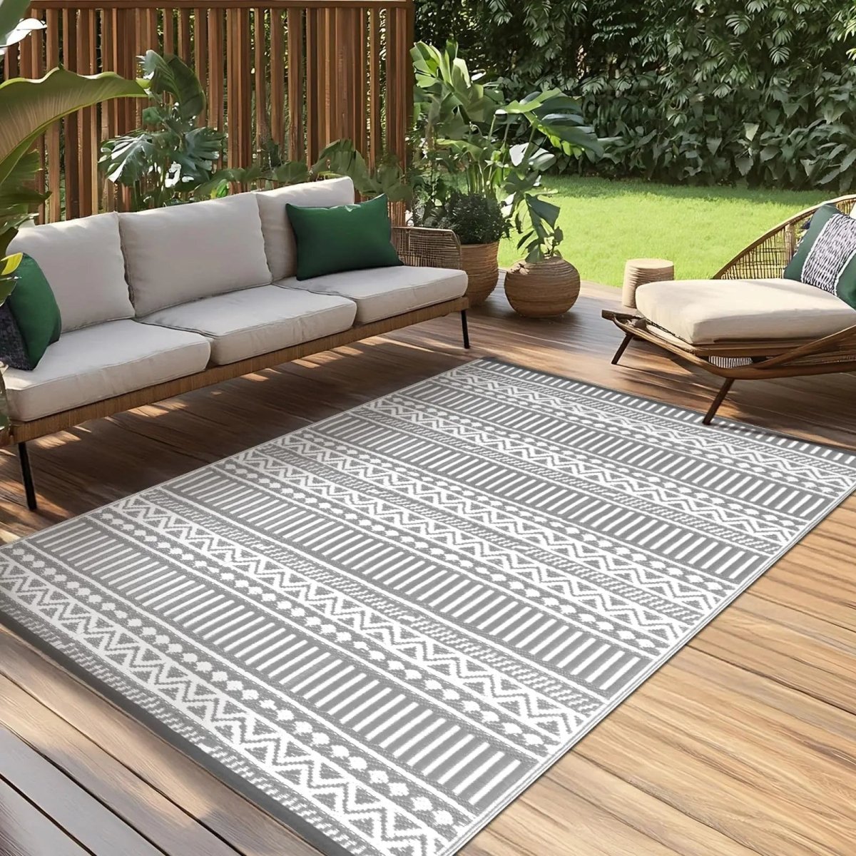 CARPESOFT – Weicher Outdoor-Teppich für Terrassen, rutschfeste Unterseite & Komfort bei jedem Wetter 3