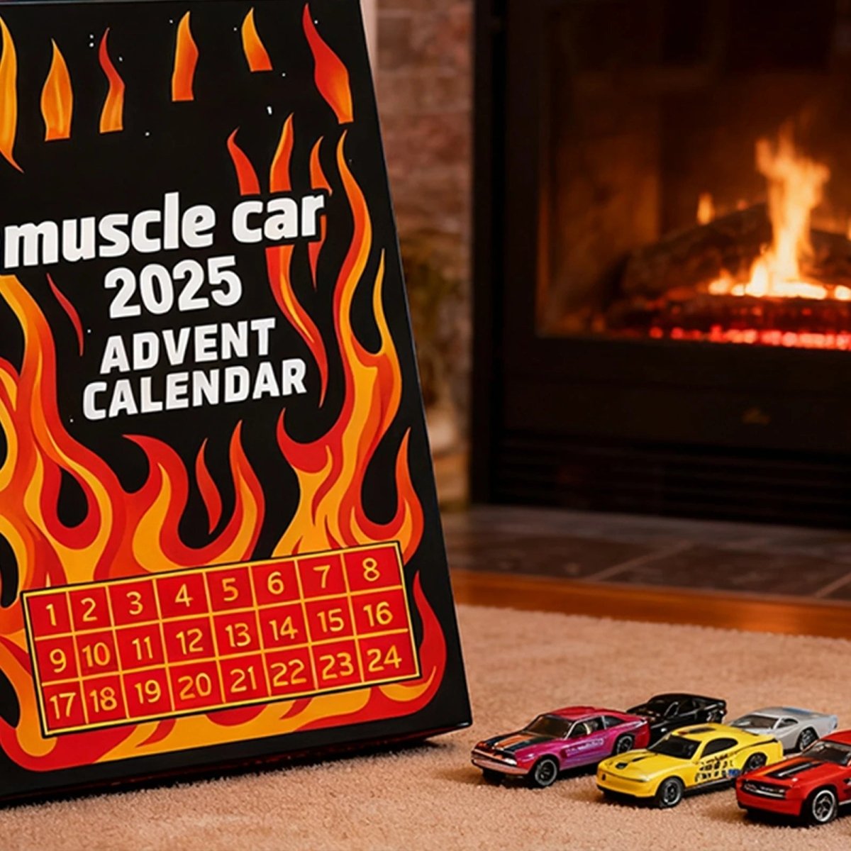 CARVENTURE – 2D-Adventskalender 2025 mit 24 verschiedenen Autos für Kinder und Sammler 4