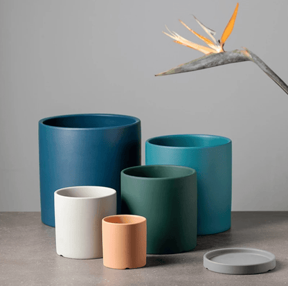 CERAPOT – Keramik-Pflanzgefäß mit passendem Untersetzer 7