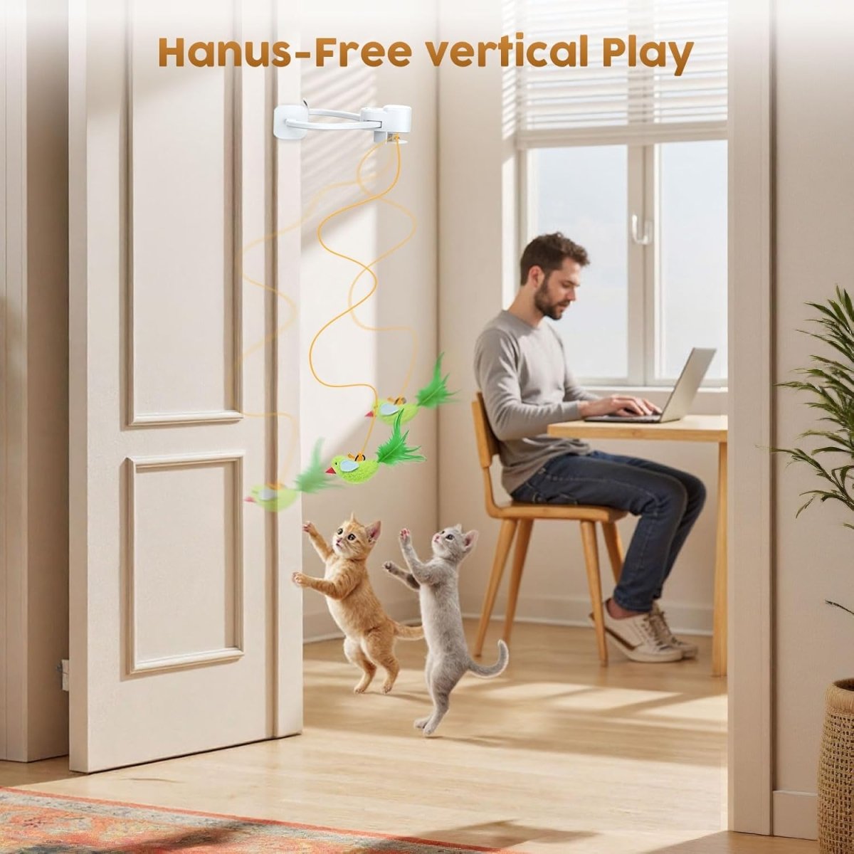 CHASEWING – Interaktives Vogelspielzeug für aktive Katzen 2