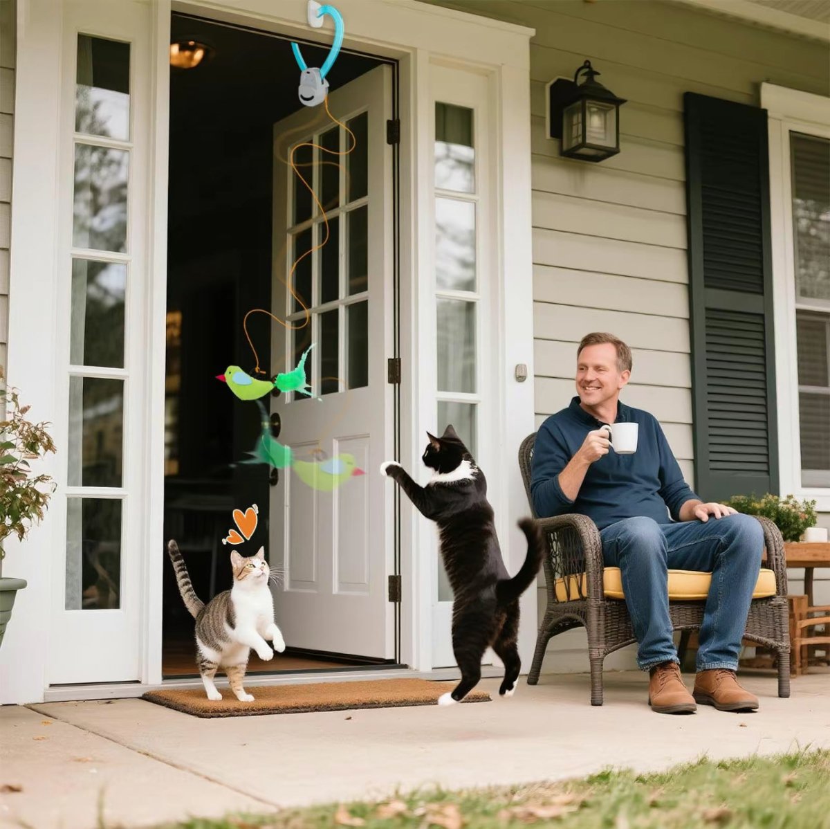 CHASEWING – Interaktives Vogelspielzeug für aktive Katzen 3