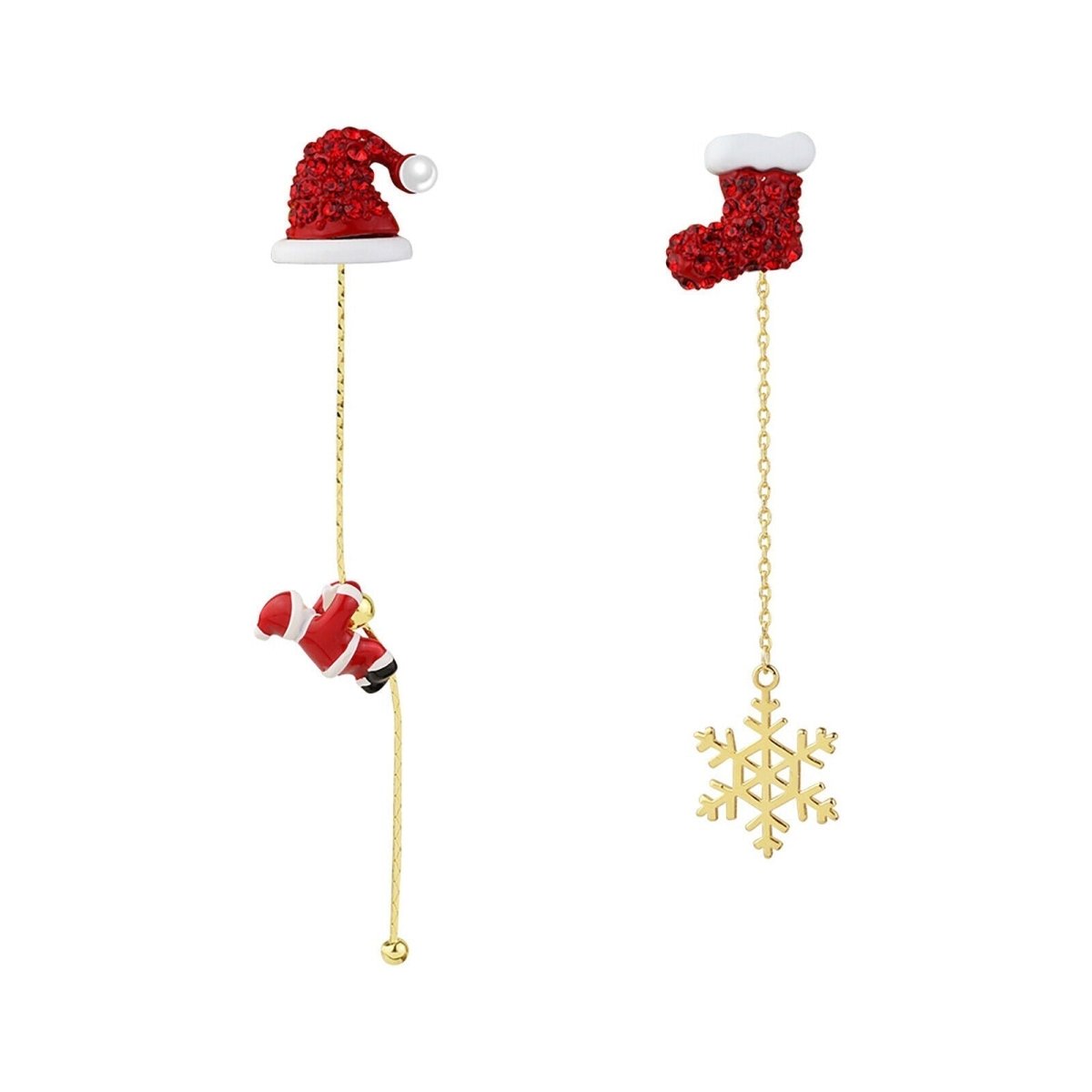 CHEERDROP – Bezaubernde Weihnachtsmann-Quastenohrringe für einen festlichen Urlaubsstil 3