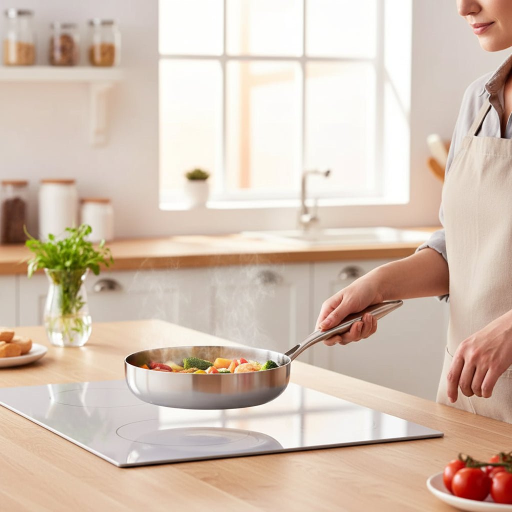 CHEF316 – Premium-Bratpfanne aus Edelstahl 316 für das Kochen bei hohen Temperaturen 1