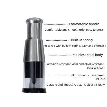 CHEFCRUSH – Kompakter Knoblauchzerkleinerer mit robusten Edelstahlklingen 5