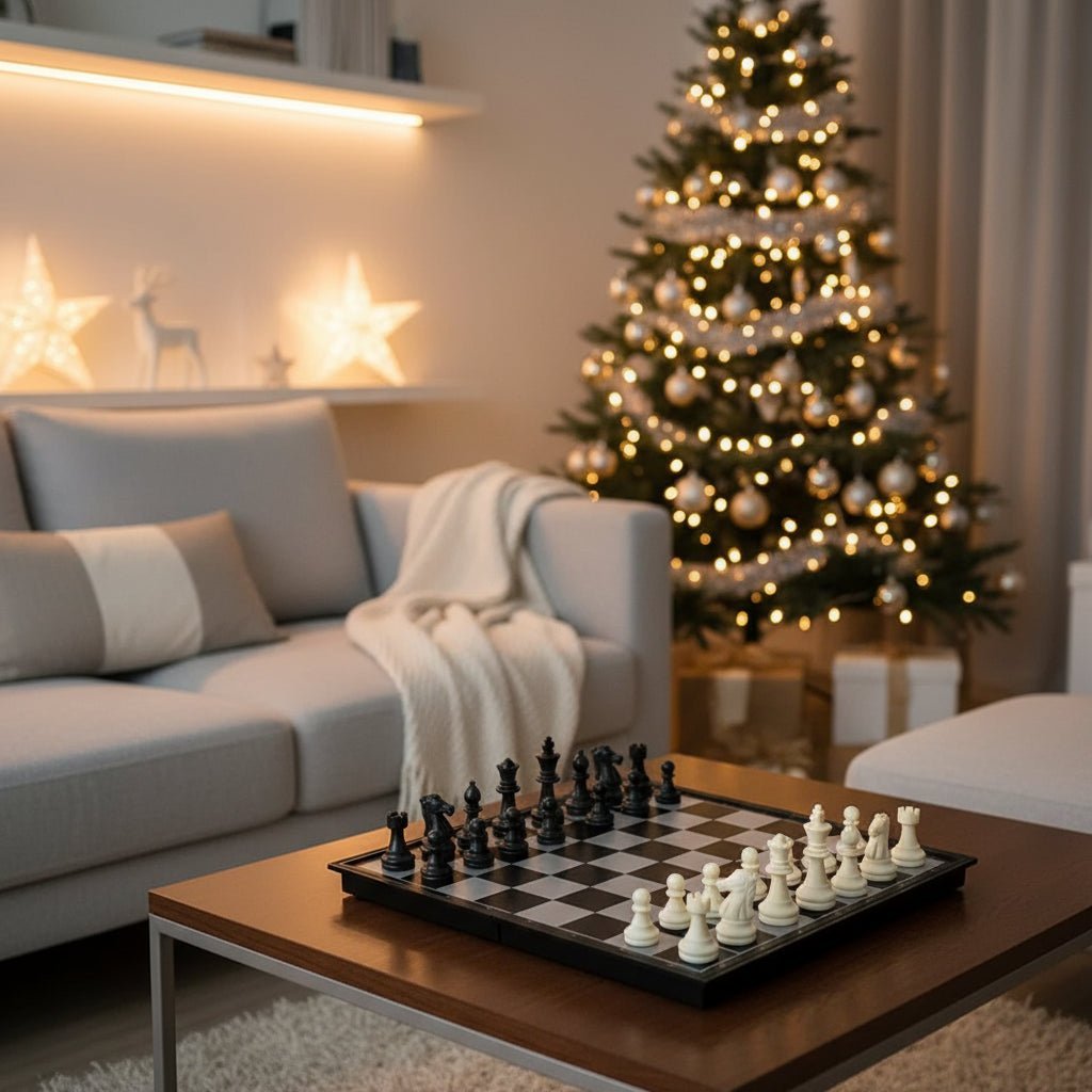 CHESSORQ – Faltbares magnetisches Schachset mit tragbarem Spielbrett 0