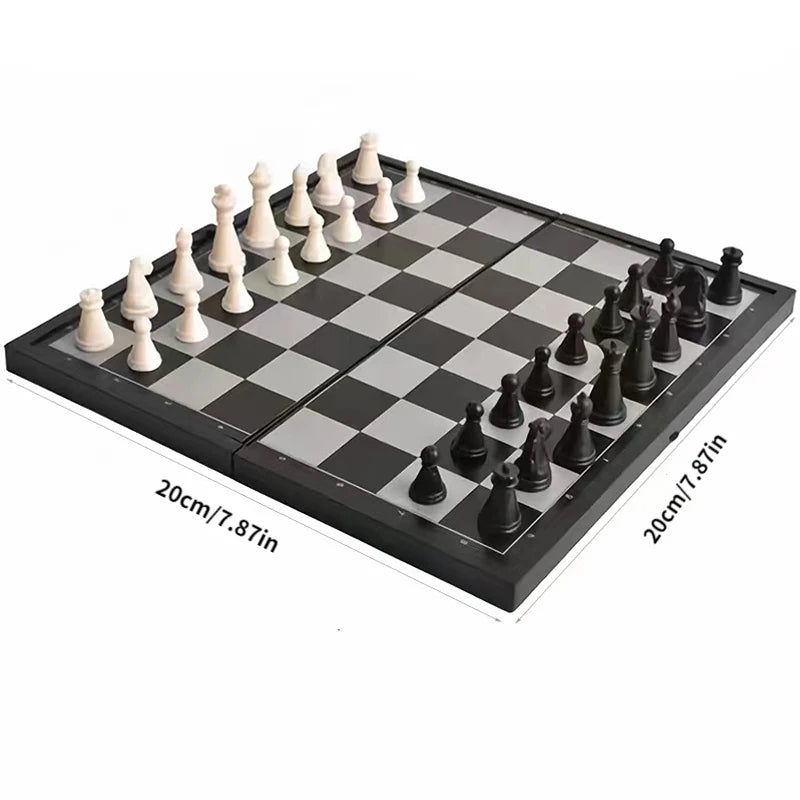 CHESSORQ – Faltbares magnetisches Schachset mit tragbarem Spielbrett 3