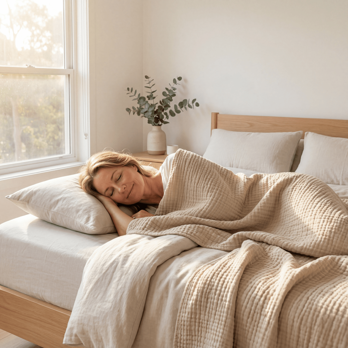 CHILLNÉ – Kühlende Baumwolldecke für atmungsaktiven Schlafkomfort 3