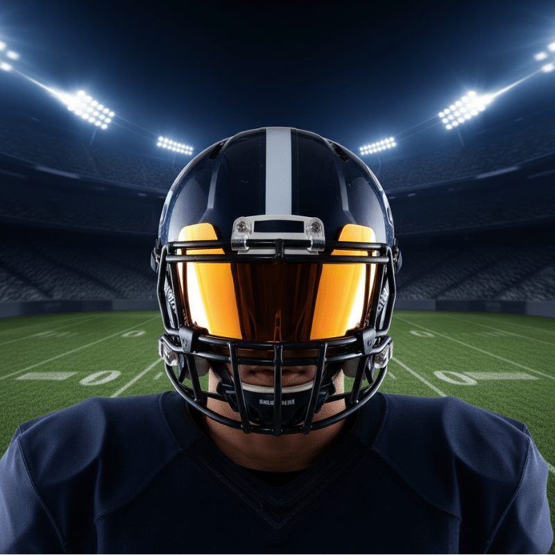 CHROMEVISOR – Mini-Footballhelmvisiere mit Clips zum Sammeln und Ausstellen 0