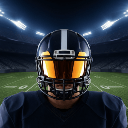 CHROMEVISOR – Mini-Footballhelmvisiere mit Clips zum Sammeln und Ausstellen 0