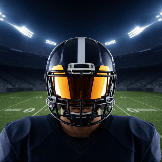 CHROMEVISOR – Mini-Footballhelmvisiere mit Clips zum Sammeln und Ausstellen 0