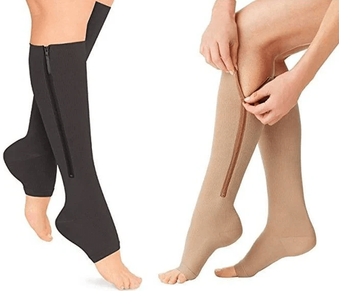 CIRCULOFLEX – Reißverschluss-Kompressionsstrümpfe 20-30 mmHg mit offenem Zehendesign 3
