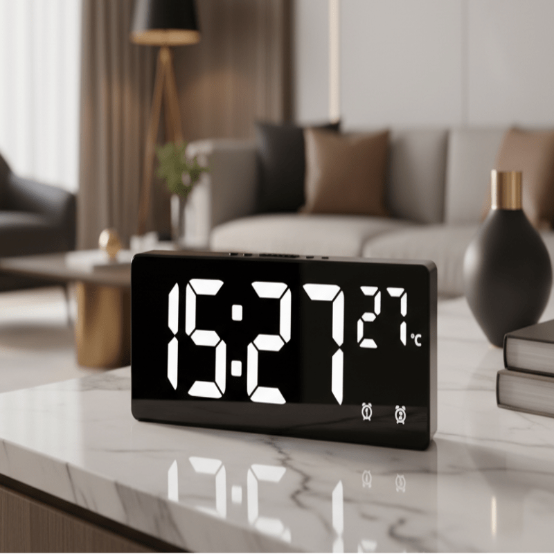 Calpping Clock SMARTVOX LED Digital Alarm Clock | Voice Control by Clapping & Knocking ...