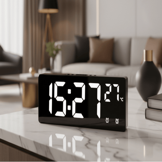 CLAPSYNC SMART – Digitaler Wecker mit Sprachsteuerung und zwei Alarmen 0