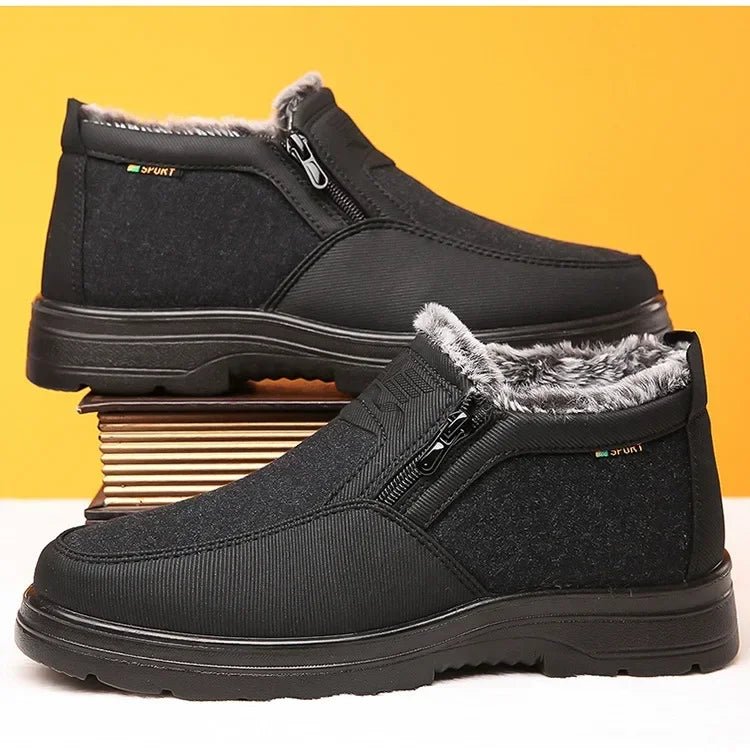 COLDPEAK – Herren-Winterstiefel aus Leder mit wärmendem Fellfutter und rutschfester Sohle 1