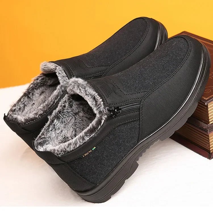 COLDPEAK – Herren-Winterstiefel aus Leder mit wärmendem Fellfutter und rutschfester Sohle 3