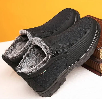 COLDPEAK – Herren-Winterstiefel aus Leder mit wärmendem Fellfutter und rutschfester Sohle 3