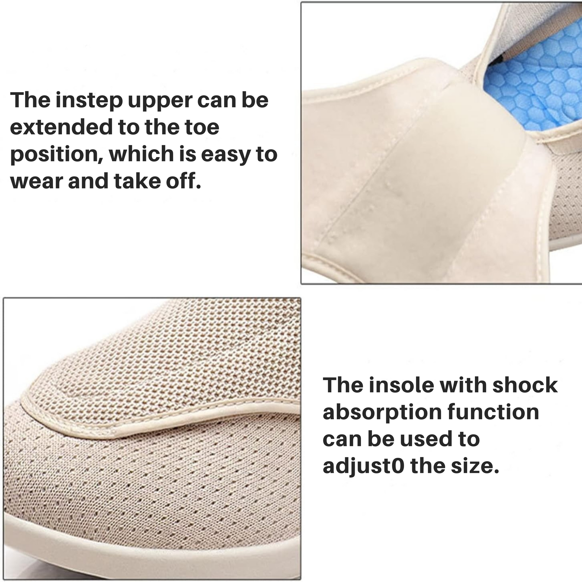 COMFORTFIT WIDE – Diabetikerschuhe mit Memory Foam-Einlegesohle für geschwollene Füße 6