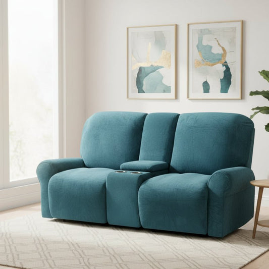 COMFYDUO – Zweisitzer-Sesselbezug mit Getränkehaltern, rutschfester, weicher Sofabezug 0