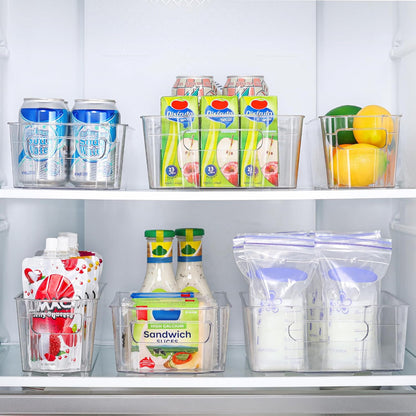 COOLORGANIZE BOXES - Transparent storage boxes for fridge & kitchen in a set of 4