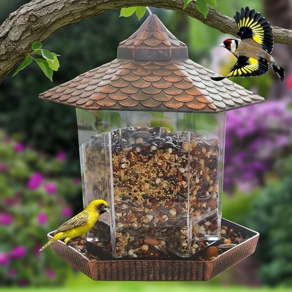 COPPERNEST – Wetterfestes Hänge-Vogelfutterhaus in hochwertiger Kupferoptik 2