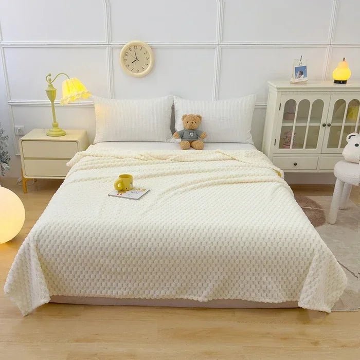 CORALUX – Kuschelige Korallenfleece-Decke mit Karomuster für wohlige Wärme im Alltag 14