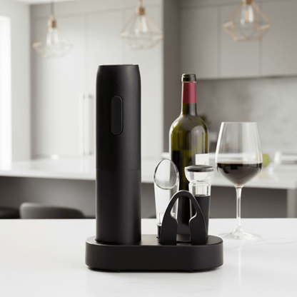 CORKLUX – Kabelloser 4-in-1-Elektro-Weinöffner mit wiederaufladbarem Design 0