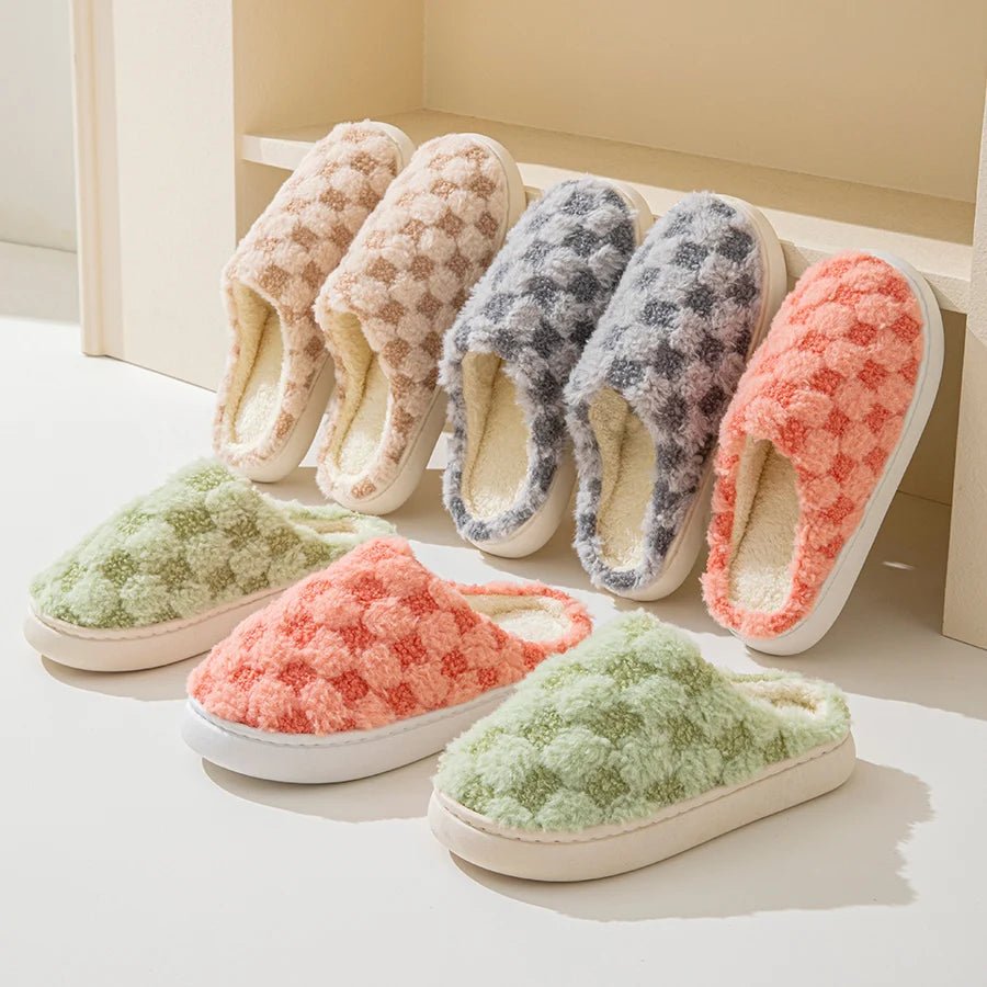 COTTONPAIR – Gemütliche Baumwollpantoffeln für Paare mit rutschfester, dicker Sohle für wohlige Wärme in Innenräumen 2