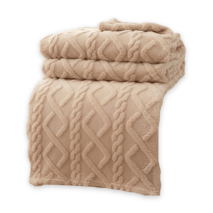 COZYDRAPE – Doppellagige Fleecedecke mit modernem geometrischem Design 9