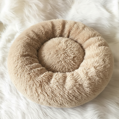 COZYPET – Beruhigendes Hundebett mit plüschigem Kunstfell und abnehmbarem Bezug 7