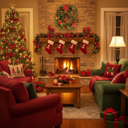 COZYTWINE – Beleuchtete Rattan-Weihnachtsgirlande mit warmweißen LED-Lichtern 6