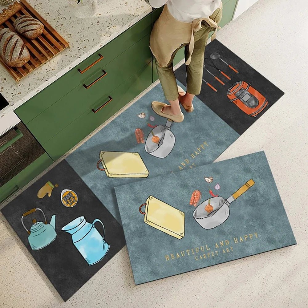 CRYSTALORA STEP – Rutschfeste Küchenmatte aus Kristall-Samt für eleganten Wohnkomfort 2