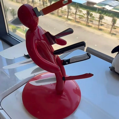 CUTMANE – Skulpturaler, menschenförmiger Messerorganizer mit umweltfreundlichem Design 4