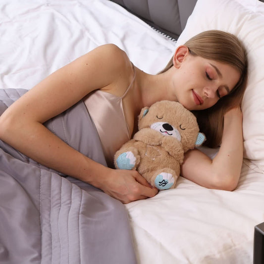 SereniBreath Plush Otter | Breathing Cuddly Toy with Light & Vibration | Soothing Stuffed Animal for Sleep & Relaxation