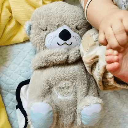 SereniBreath Plush Otter | Breathing Cuddly Toy with Light & Vibration | Soothing Stuffed Animal for Sleep & Relaxation