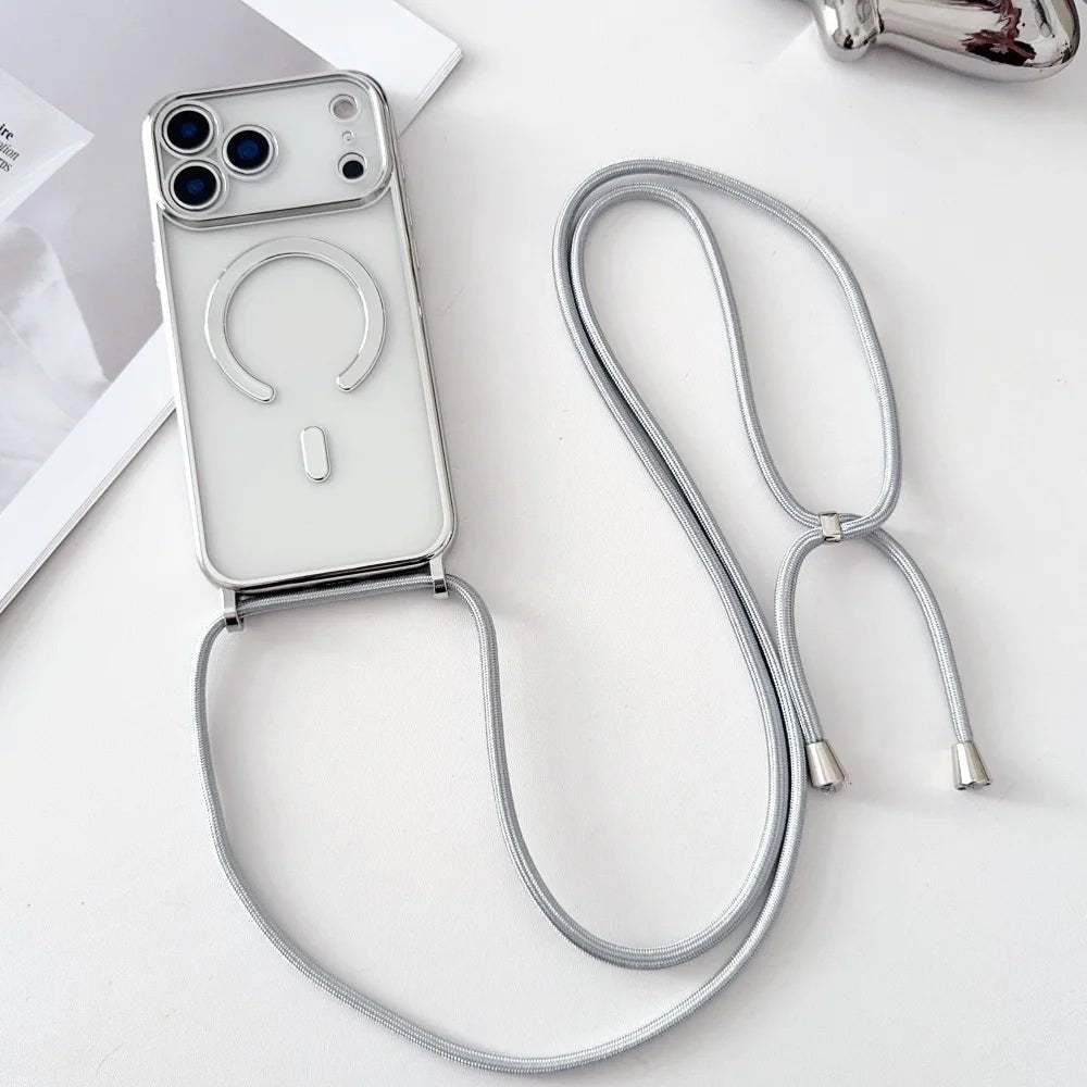 CarryLink – Verstellbares Telefon-Lanyard mit transparenter MagSafe-Hülle 10