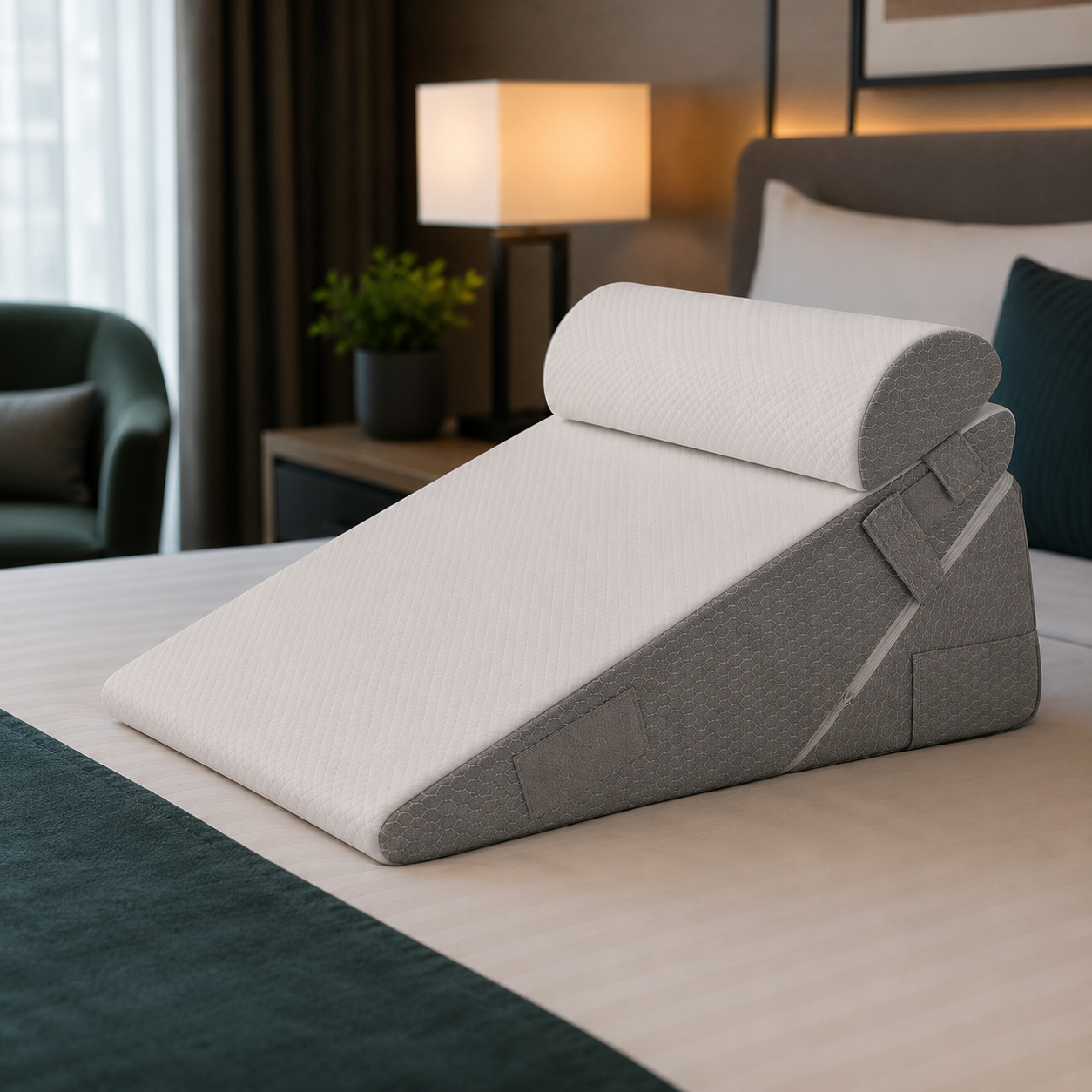 ELEVAREST – Coussin cale de lit réglable pour confort, soutien et surélévation des jambes