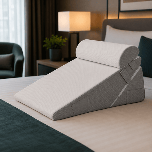 ELEVAREST – Cuscino a cuneo regolabile per letto, per comfort, supporto e sollevamento delle gambe