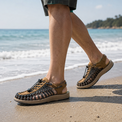 BREEZEFOOT – Lightweight Men's Summer Sandals with Flexible Comfort