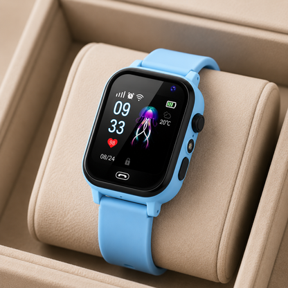 TRACKTOT – GPS smartwatch for kids with live tracking, video calls, SOS alerts & activity monitoring