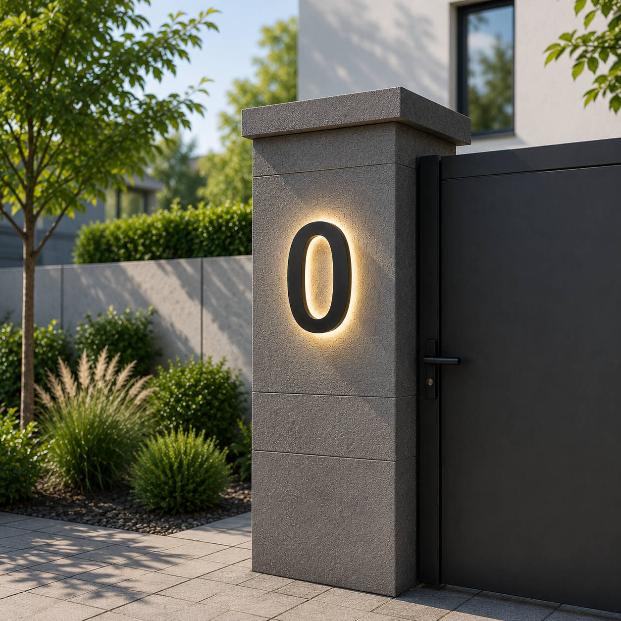 LUXNUMA – Números de casa LED personalizables para una señalización elegante del hogar