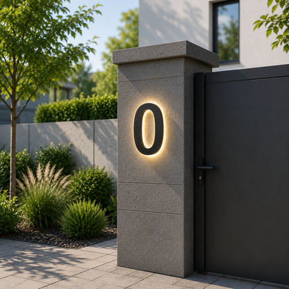 LUXNUMA – Números de casa LED personalizables para una señalización elegante del hogar