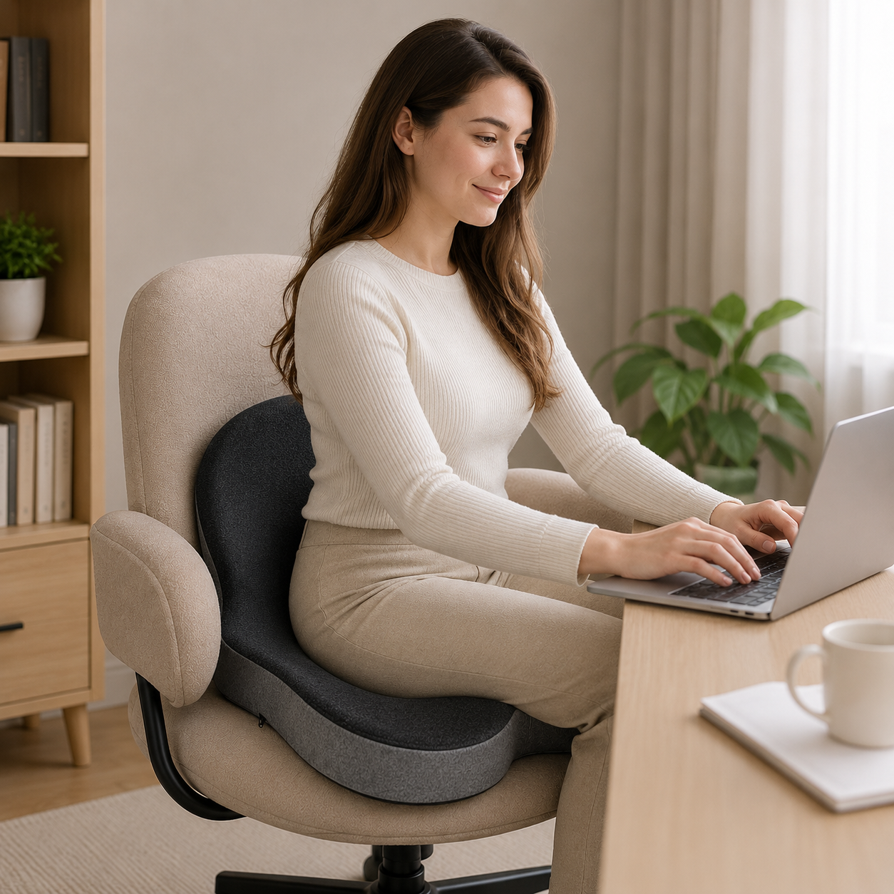 VITALDREAM – Oreiller en mousse à mémoire de forme pour une position de sommeil saine et un confort optimal