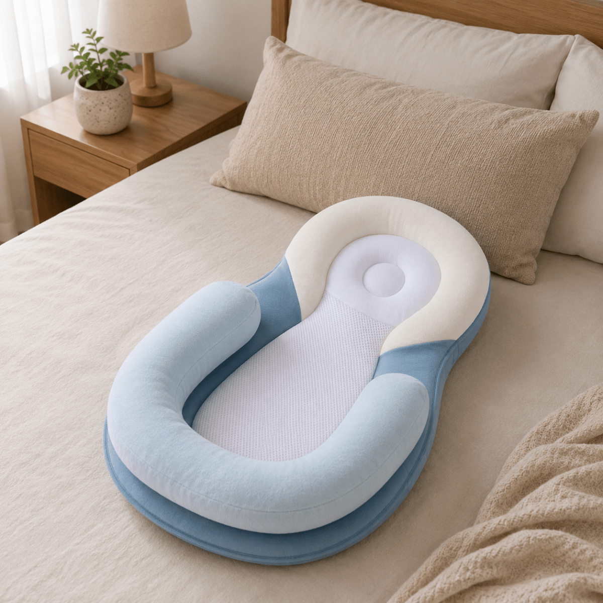 LITTLEHAVEN – Cuscino ergonomico per neonati per un supporto delicato e un sonno tranquillo