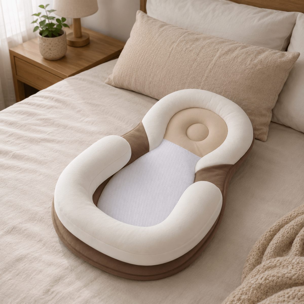 LITTLEHAVEN – Cuscino ergonomico per neonati per un supporto delicato e un sonno tranquillo