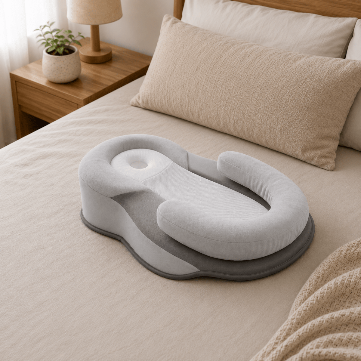 LITTLEHAVEN – Cuscino ergonomico per neonati per un supporto delicato e un sonno tranquillo