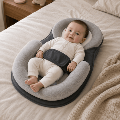 LITTLEHAVEN – Cuscino ergonomico per neonati per un supporto delicato e un sonno tranquillo